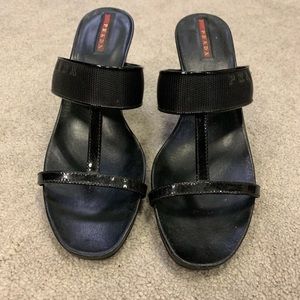 Prada heel sandal